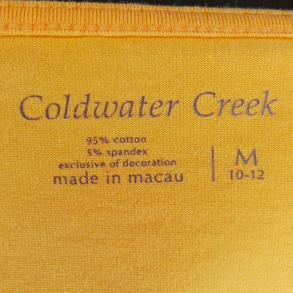 Coldwater Creek Orange Tank Top - Picture 3 of 3